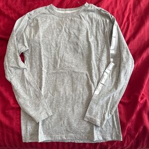 Nautica gray long sleeve logo graphic shirt